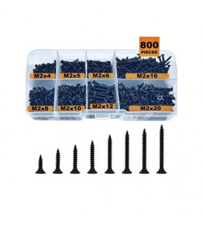 Trusa suruburi autofiletante otel carbon 800 bucati set organizatÂ MIV